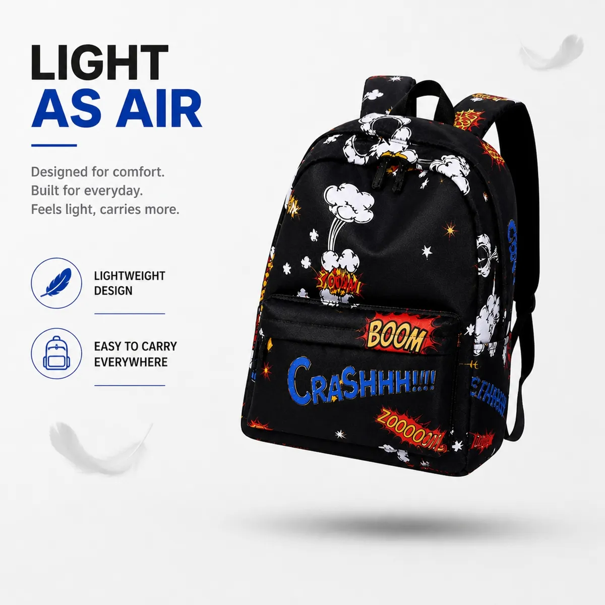 TYPIFY Polyester College Preppy Backpack